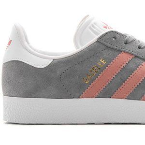 Adidas Gazelle Gray and Pink 8.5
